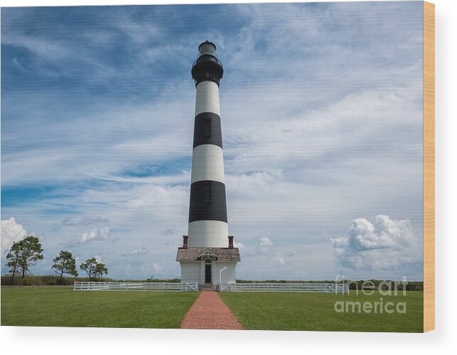 Bodie Island Lighthouse Wood Print featuring the photograph Bodie Island Lighthouse by Michael Ver Sprill