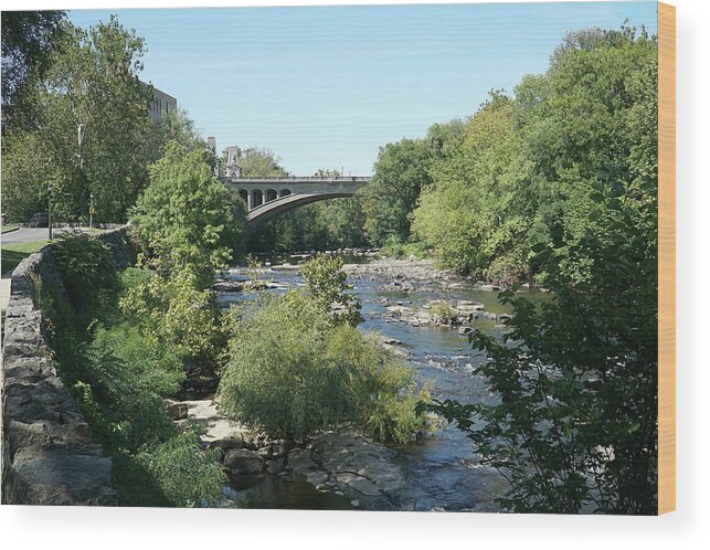 Washington Wood Print featuring the photograph Brandywine Creek, Wilmington #05446 by Raymond Magnani