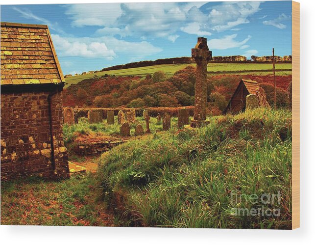 Places Wood Print featuring the photograph Brendon Hills by Richard Denyer