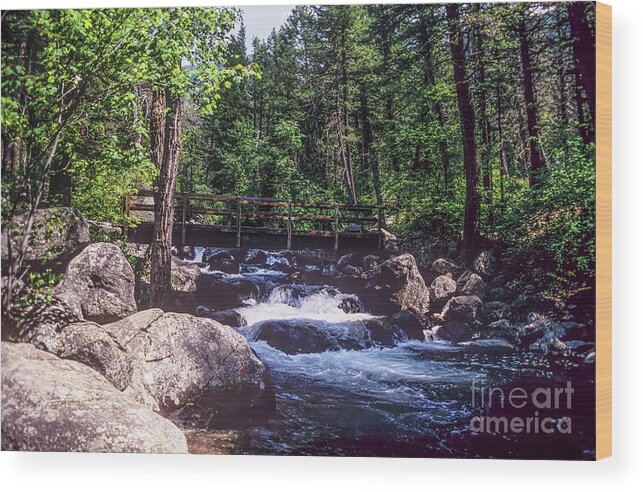 Mountains Wood Print featuring the photograph Bridge Over Troubled Water by Kathy McClure