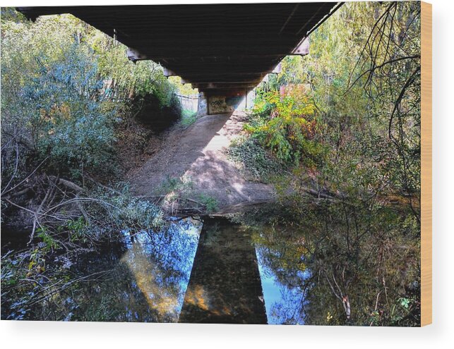 Landscape Wood Print featuring the photograph Bridge Puzzle by Duane Middlebusher