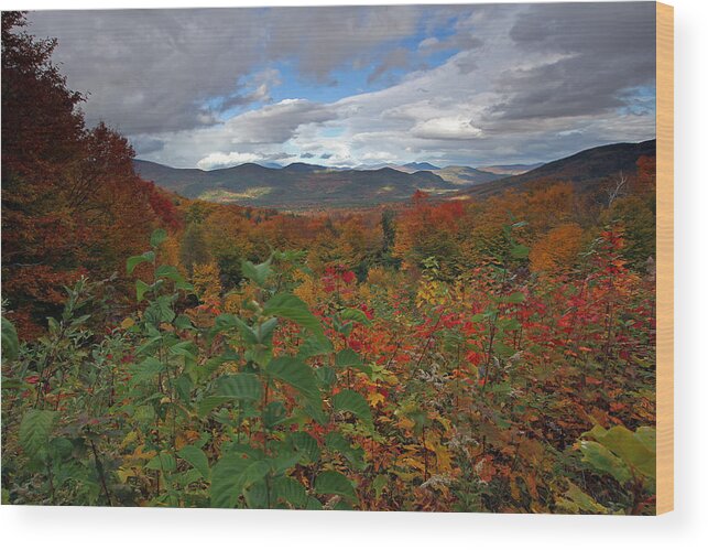White Mountains Wood Print featuring the photograph Buena Vista New Hampshire by Juergen Roth
