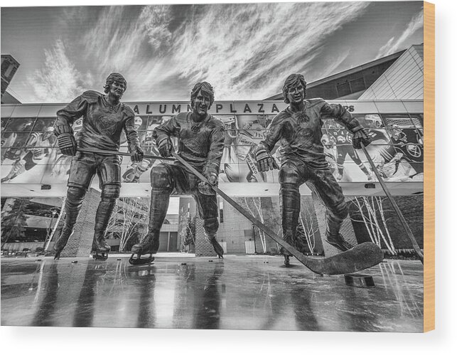 Buffalo Sabres Wood Print featuring the photograph Buffalo Sabres by John Angelo Lattanzio