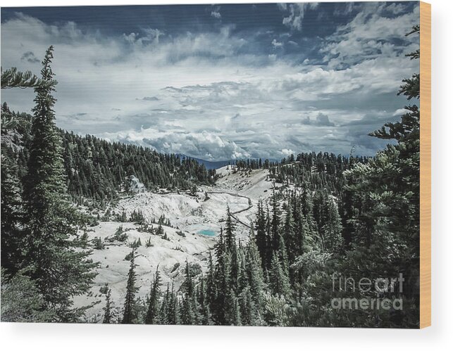 Landscape Wood Print featuring the photograph Bumpass Hell by Mellissa Ray