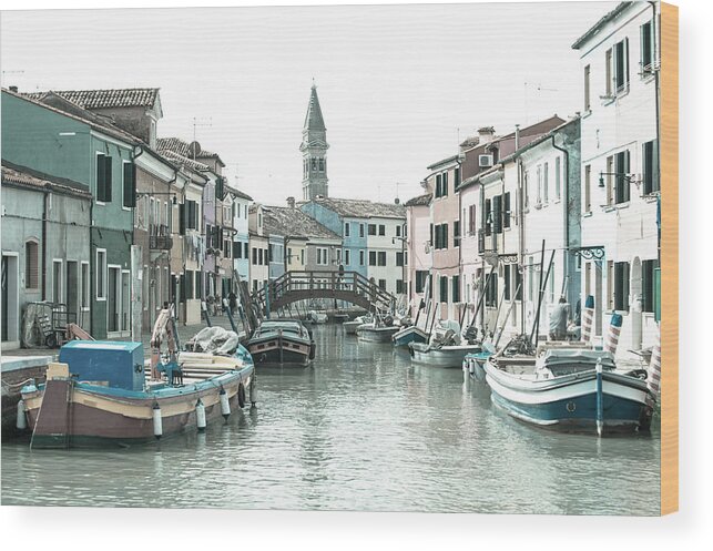 Burano Wood Print featuring the photograph Burano by Jean Gill