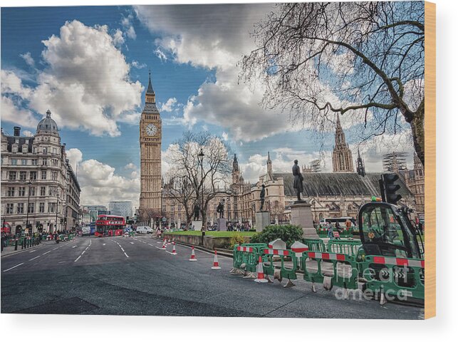 Ben Wood Print featuring the photograph Busy road by Mariusz Talarek