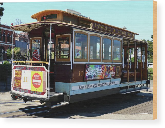 Cable Car Wood Print featuring the photograph Cable Car by Christiane Schulze Art And Photography