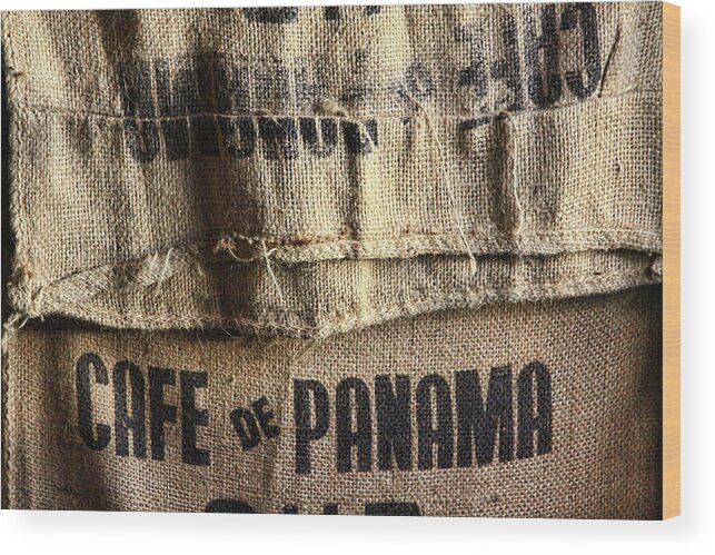 Cafe De Panama Wood Print featuring the photograph Cafe de Panama by Tatiana Travelways