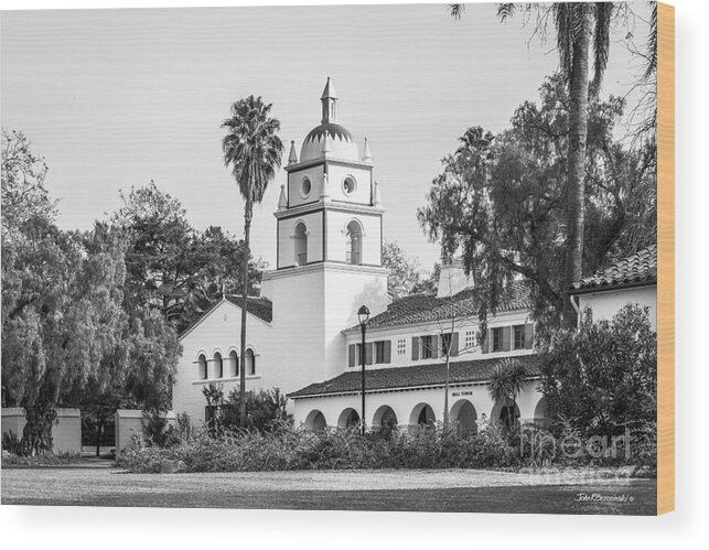 American Wood Print featuring the photograph Cal State University Channel Islands Bell Tower by University Icons