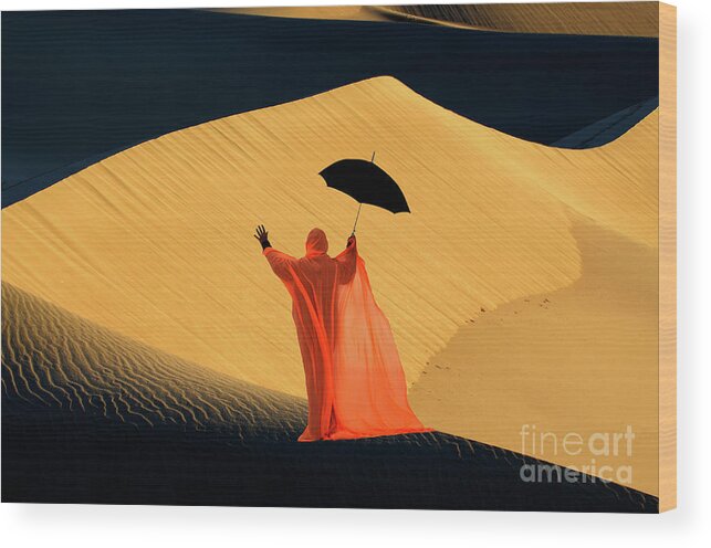 Death Valley Wood Print featuring the photograph California Gold 2 by Bob Christopher