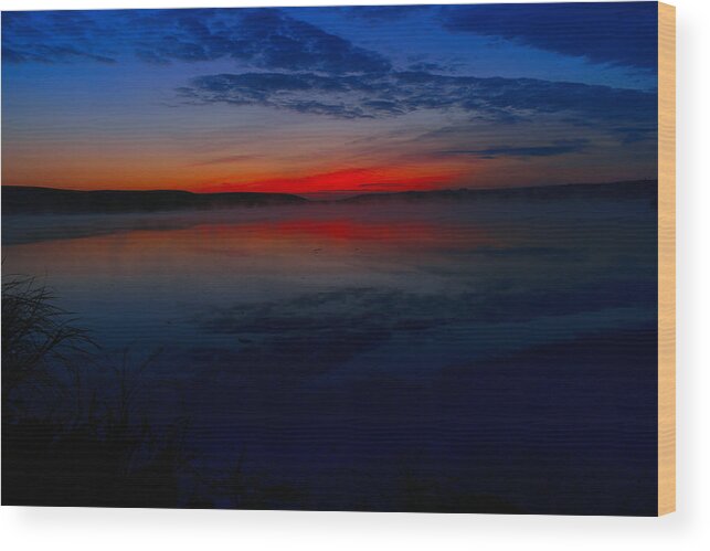 Dawn Wood Print featuring the photograph Calm of early morn by Jeff Swan