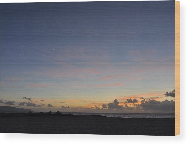Sunset Wood Print featuring the photograph Calming Sunset by Jason Chu