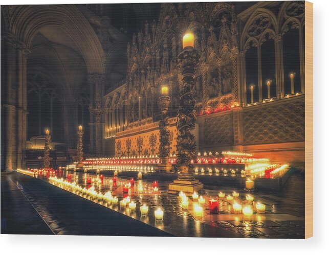 Altar Wood Print featuring the photograph Candlemas - Altar by James Billings