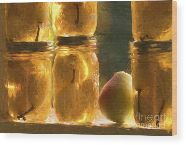 Pear Wood Print featuring the photograph Canning Day #2 by George Robinson