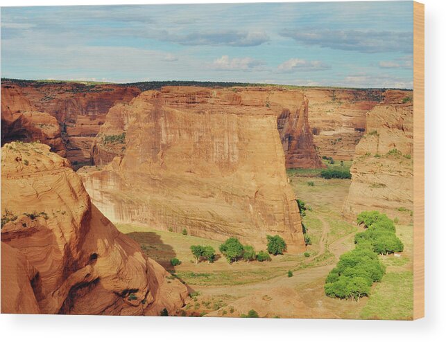 Canyon De Chelly National Monument Wood Print featuring the photograph Canyon de Chelly Magic Hour Landscape by Kyle Hanson