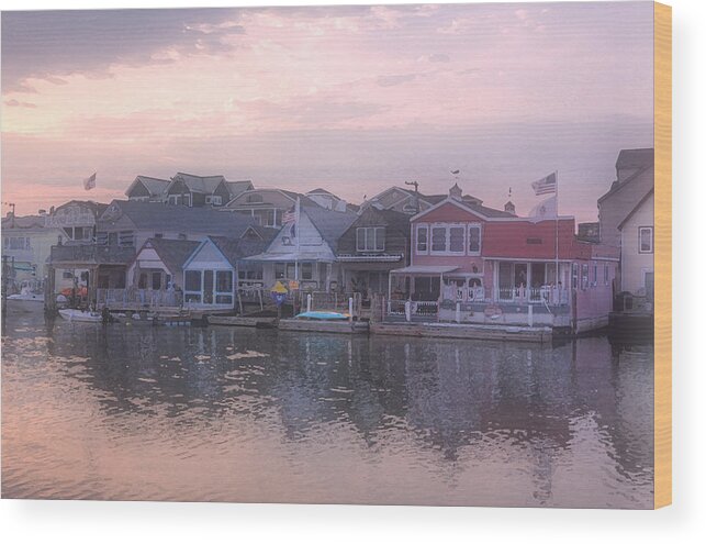 Cape May Harbor Wood Print featuring the photograph Cape May Harbor by Tom Singleton