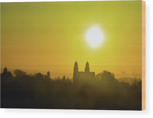  Wood Print featuring the photograph Capitol Hill Sunrise Too by Brian O'Kelly