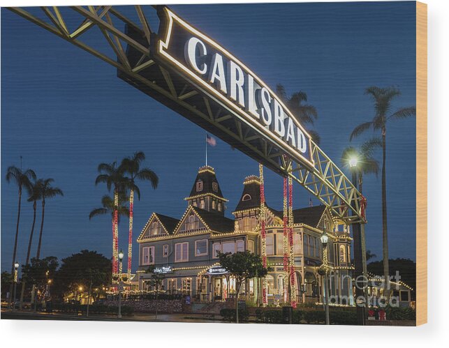 Carlsbad Wood Print featuring the photograph Carlsbad's Festive Look by David Levin