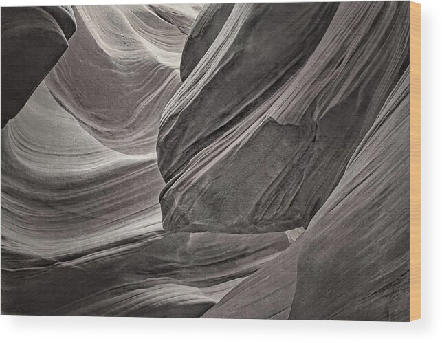 Antelope Canyon Wood Print featuring the photograph Carved by Water Tnt by Theo O'Connor