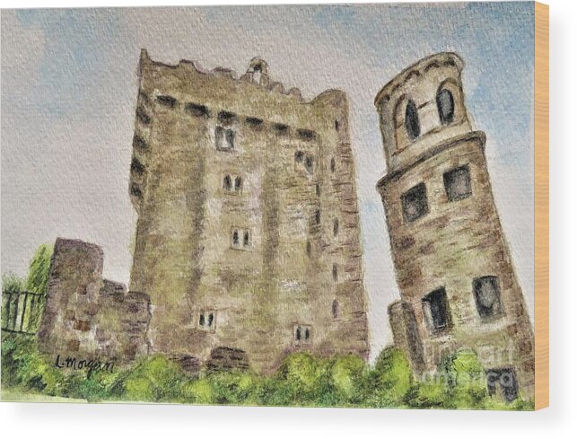 Blarney Wood Print featuring the painting Castle Blarney by Laurie Morgan