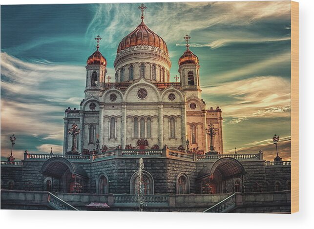 Cathedral Of Christ The Saviour Wood Print featuring the photograph Cathedral of Christ the Saviour by Jackie Russo