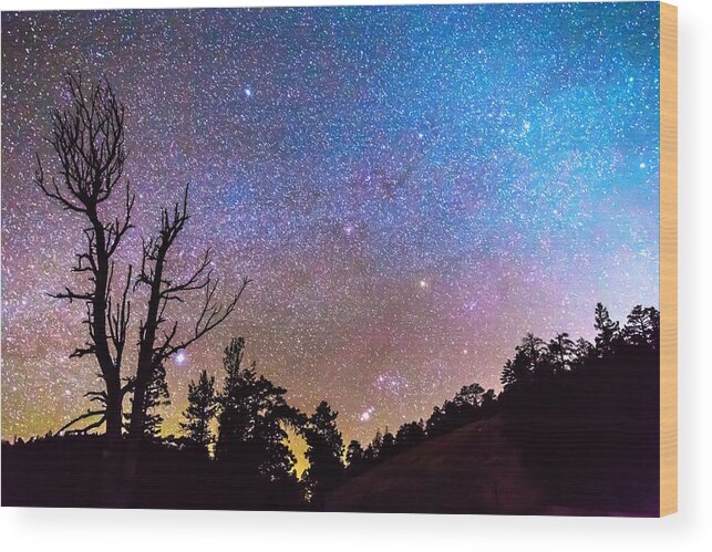 Sky Wood Print featuring the photograph Celestial Universe by James BO Insogna