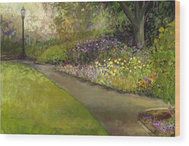 Plein Air Wood Print featuring the painting Central Park by Jennifer Lommers