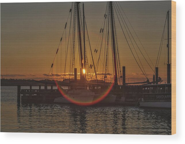 Charleston Wood Print featuring the photograph Charleston Sunrise by Jimmy McDonald