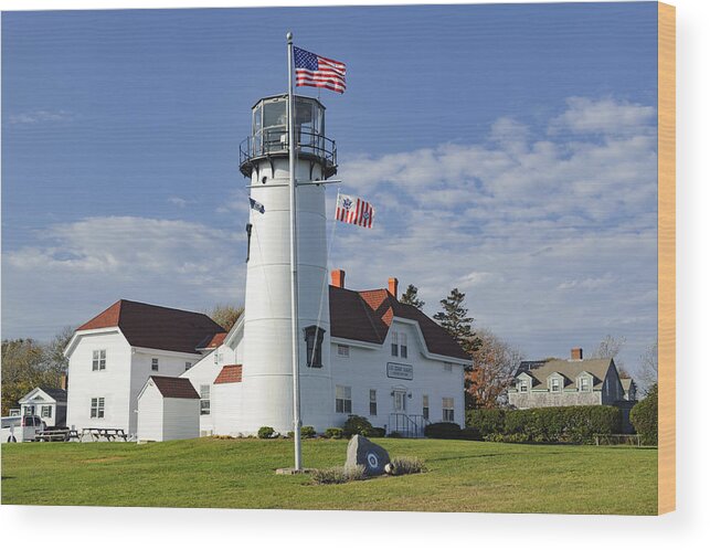 Cape Cod Wood Print featuring the photograph Chatham Lighthouse I by Marianne Campolongo