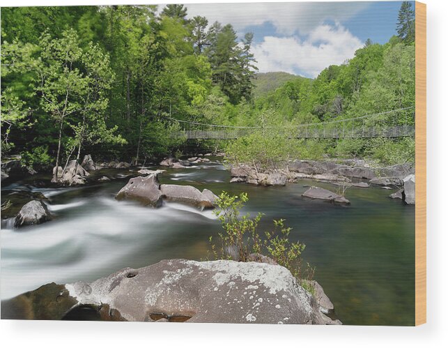 Cheoah Wood Print featuring the photograph Cheoah River by Nicholas Blackwell