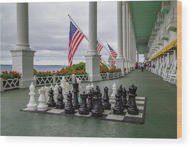 Game Wood Print featuring the photograph Chess Anyone by Kevin Craft