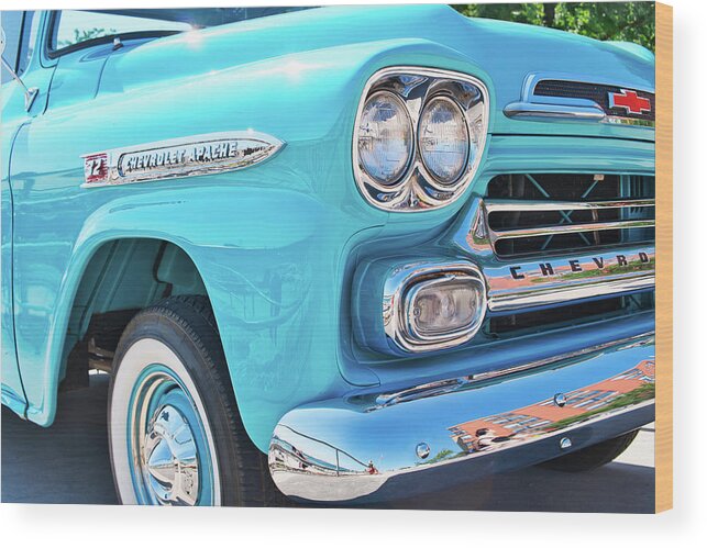 Burlington Wood Print featuring the photograph Chevrolet Apache Truck by Nick Mares