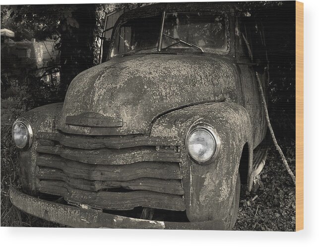 Truck Wood Print featuring the photograph Chevy 3100 by Mike Eingle
