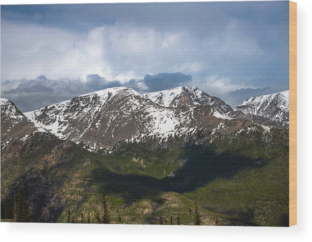 Rocky Mountain Wood Print featuring the photograph Chiquita and Ypsilon by Philip Rodgers