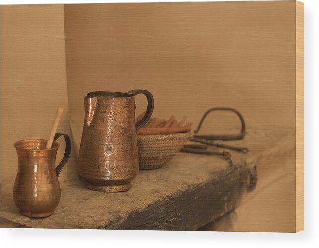 Colonial Wood Print featuring the photograph Chocolate and Cinnamon by David Diaz