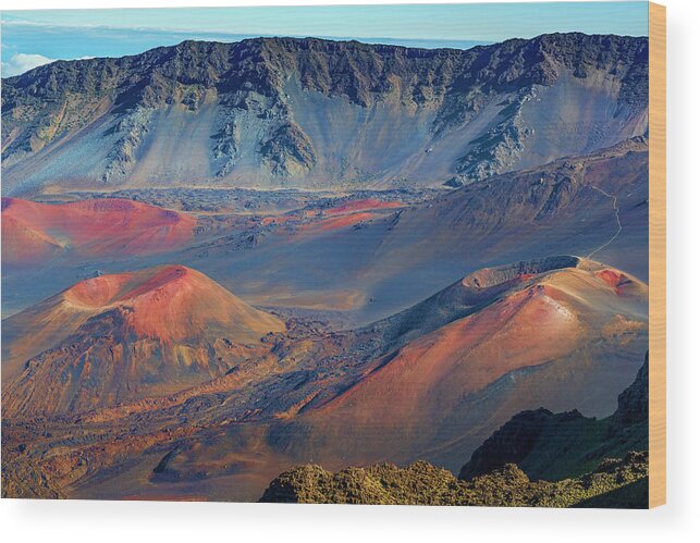 Haleakala Wood Print featuring the photograph Cinder Cones by Kelley King
