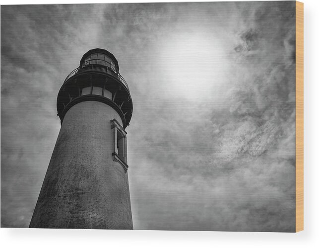 Lighthouse Wood Print featuring the photograph Circled in Light by Steven Clark