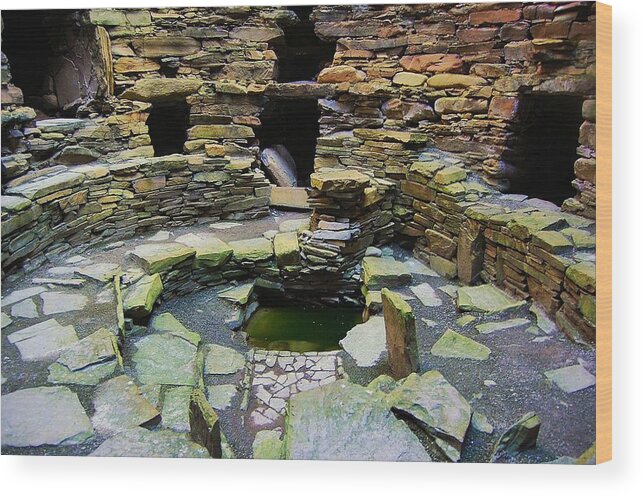 Mousa Broch Wood Print featuring the photograph Circular Mystery by HweeYen Ong