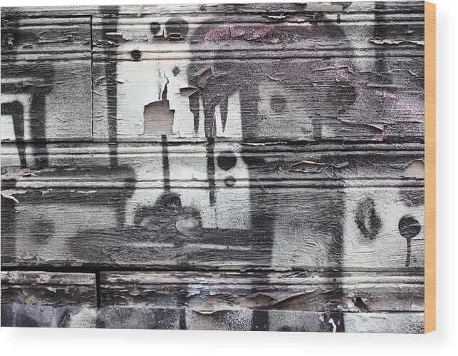Urban Wood Print featuring the photograph city III by Kreddible Trout