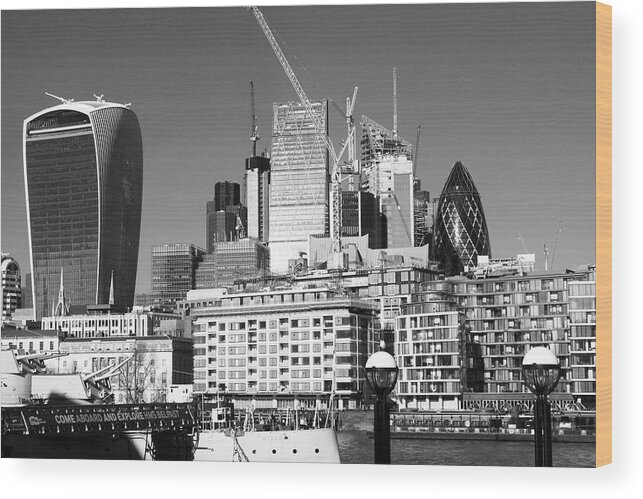 London Wood Print featuring the photograph City Of London Skyline by Aidan Moran