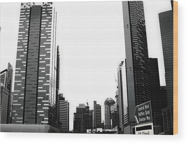 Architecture Wood Print featuring the photograph Cityscape by Kevin Duke