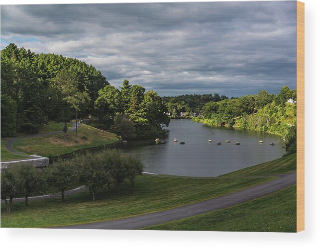 Water Wood Print featuring the photograph Clinton Dam by Robert McKay Jones