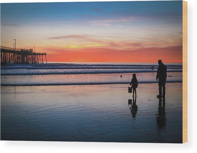 Seashells Wood Print featuring the photograph Collecting Seashells by Dr Janine Williams