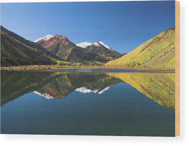 Colorado Wood Print featuring the photograph Colorado Reflections by Steve Stuller
