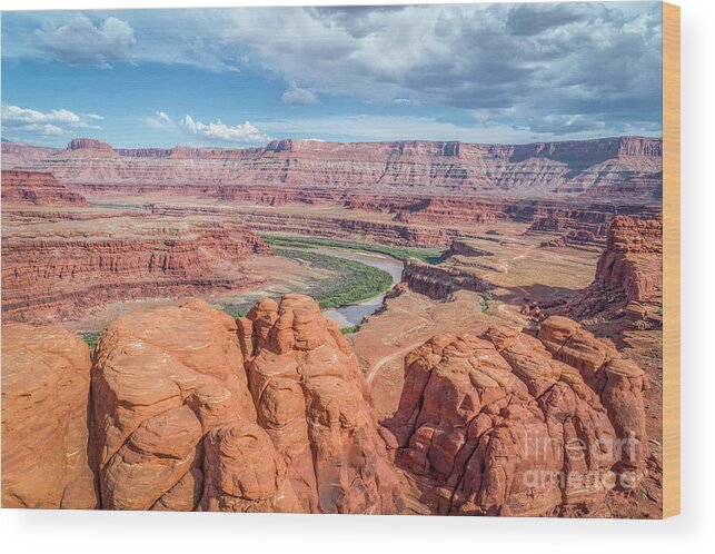 4wd Wood Print featuring the photograph Colorado River and Chicken Corner Trail by Marek Uliasz