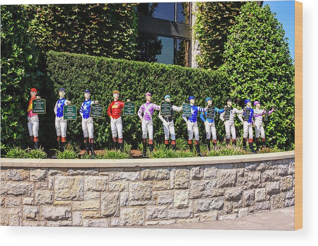 Colors Wood Print featuring the photograph Colors of Past Stakes at Keeneland KY by Chris Smith