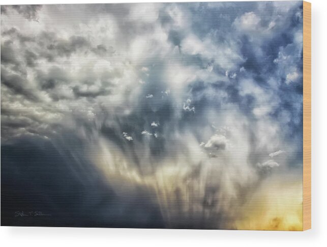 Clouds Wood Print featuring the photograph Confused by Steve Sullivan