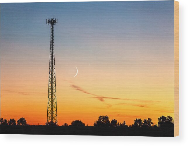 Cellular Telephone Wood Print featuring the photograph Cosmic Communications by Todd Klassy