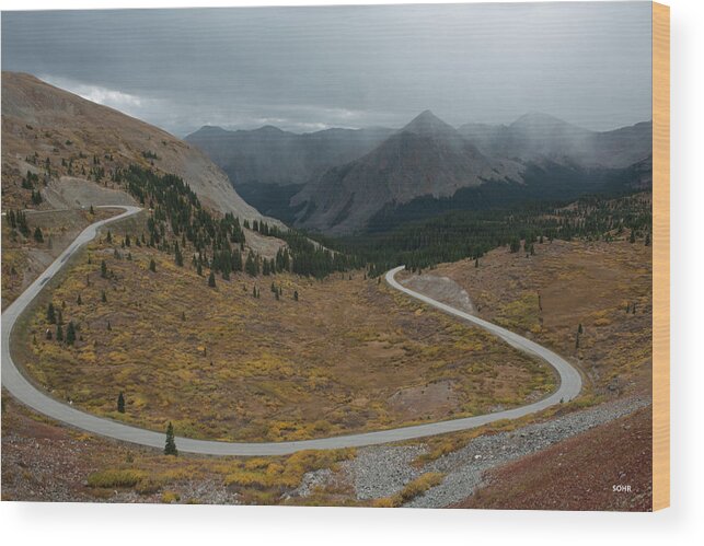 Colorado Wood Print featuring the photograph Cottonwood Pass #2 by Dana Sohr