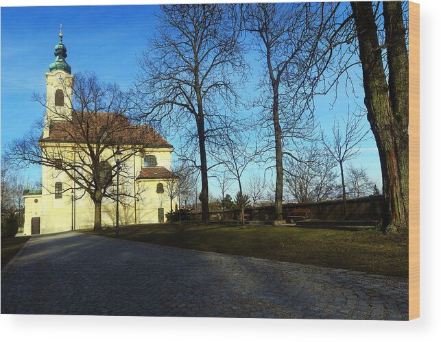  Church Wood Print featuring the photograph Country Church by Christian Slanec